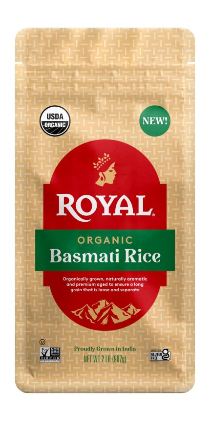 Royal White Basmati Rice Organic Long Grain Basmati Rice 2 lb Bag Organic Basmati 2 Pound Pack of 1